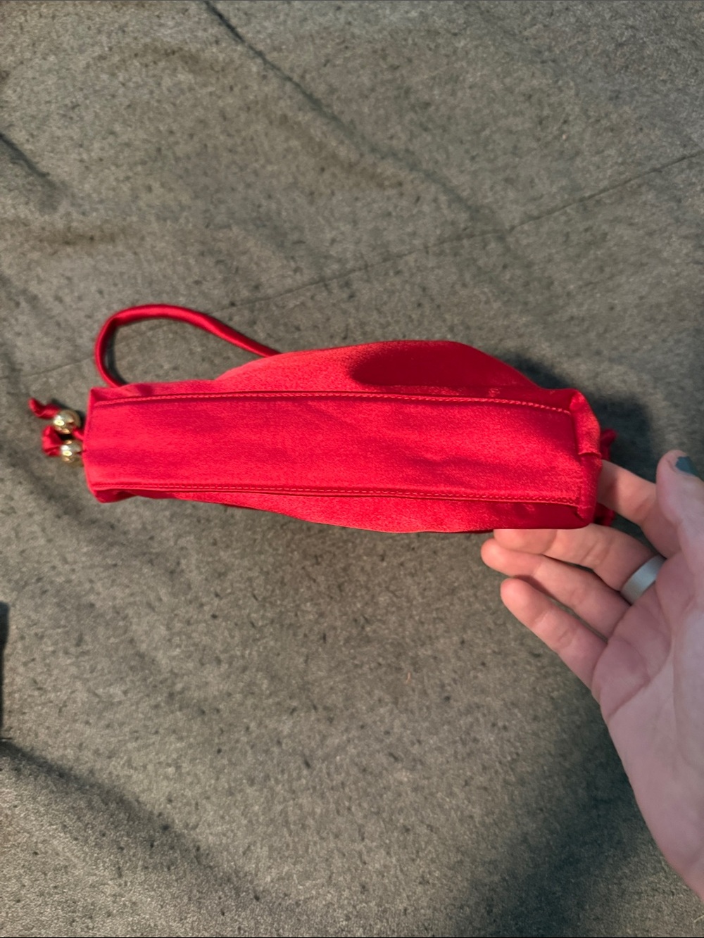 J.Crew drawstring pouch bag in satin, NWOT - Picture 4 of 8